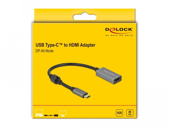 Adap Delock Usb-C To Hdmi M/Wi 4k 60hz  (Hdr)