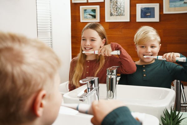 Eta Eta070690000 Cepillo Dental Sonetic Kids 4 Modos 2 Cabezales Incluidos Azul Blanco