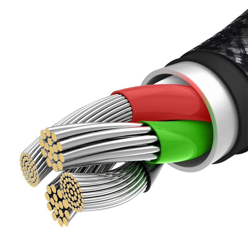 Baseus Tungsten Gold 3-In-1 Cable Usb 1,5 M Usb 2.0 Usb A Usb C.Micro Usb A/Lightning Negro