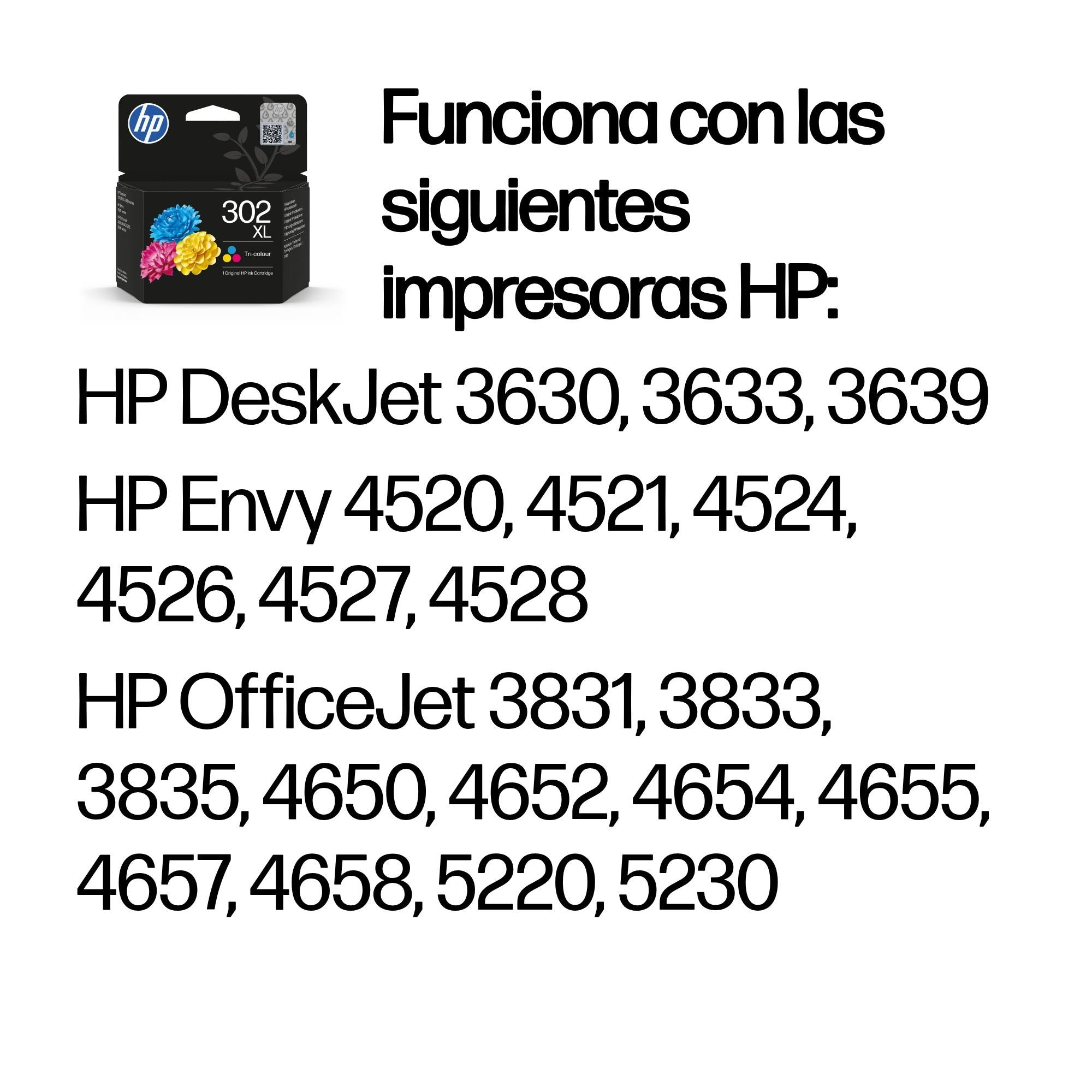 Hp Tinta F6u67ae / 302xl Xl C,M,Y