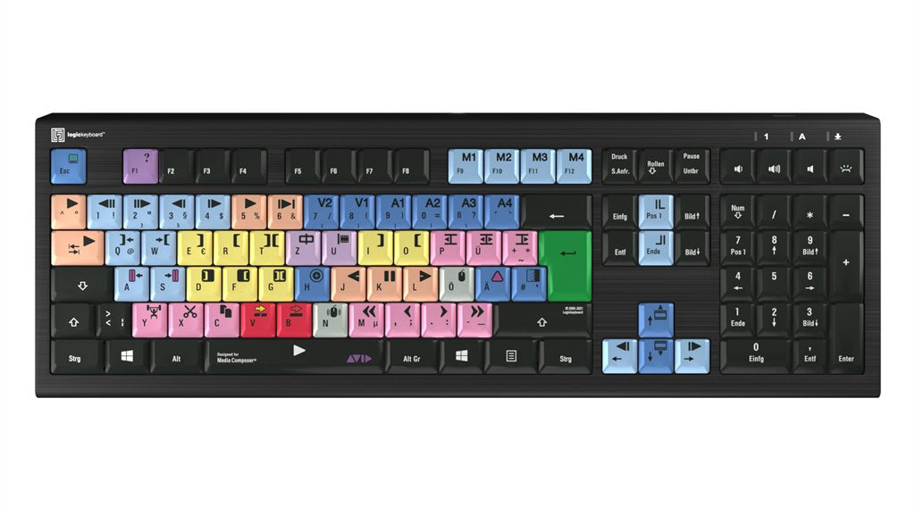 EAN 5707795018535 - Logickeyboard LKB-MCOM4-A2PC-DE teclado Juego USB QWERTZ Alemán Negro imagen 1