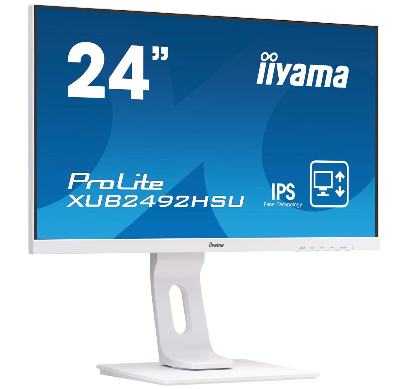 Monitor Iiyama 24" Pl Xub2492hsu-W1 Ips 5ms,Vga,Dp, Hdmi,Sp, Pivotante Blanco