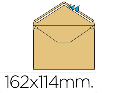 EAN 8423473333055 - Liderpapel SB44 sobre C6 (114 x 162 mm) Blanco 25 pieza(s) imagen 1