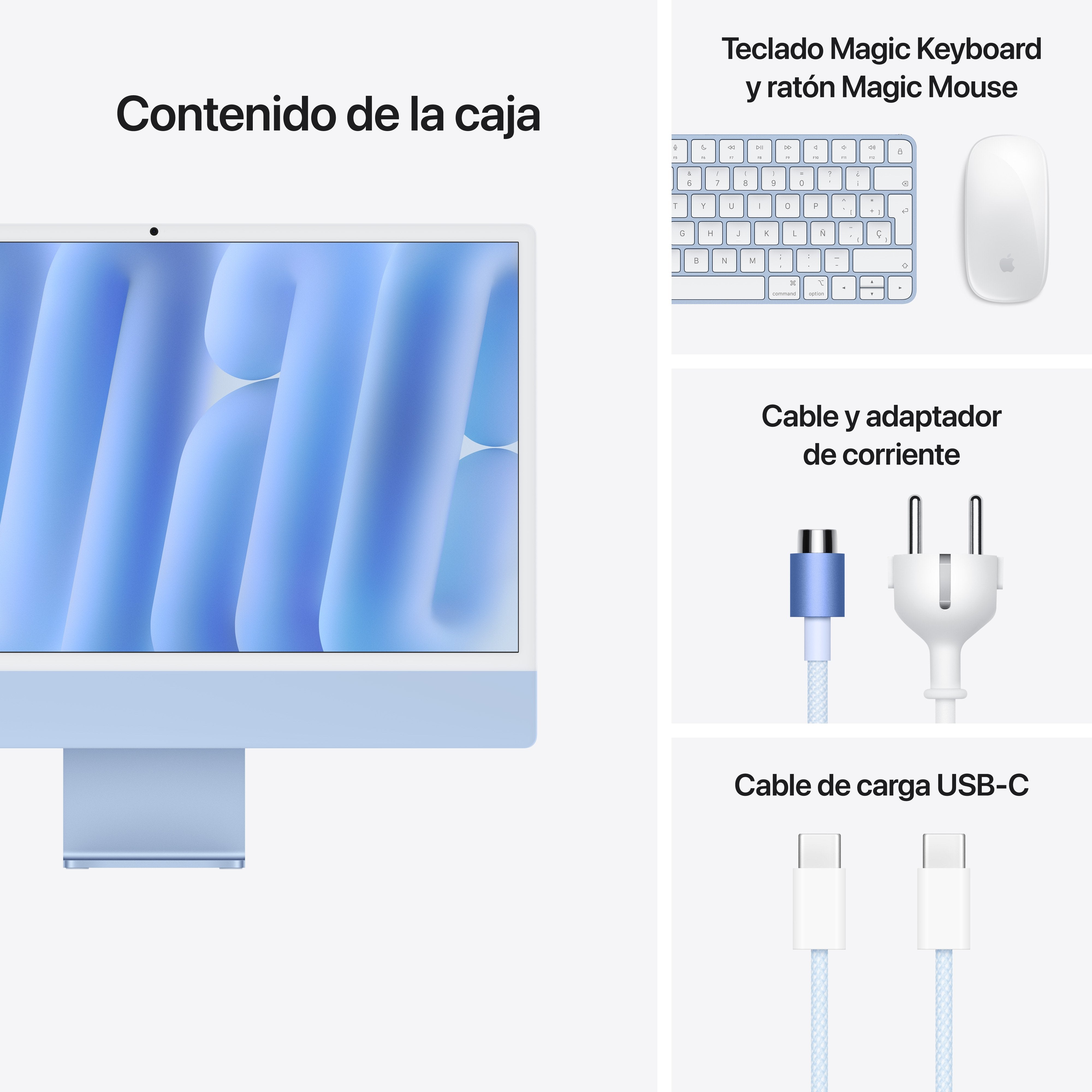 EAN 0195949597886 - Apple iMac Apple M M4 59,7 cm (23.5") 4480 x 2520 Pixeles PC todo en uno 16 GB 512 GB SSD macOS Sequoia W imagen 9