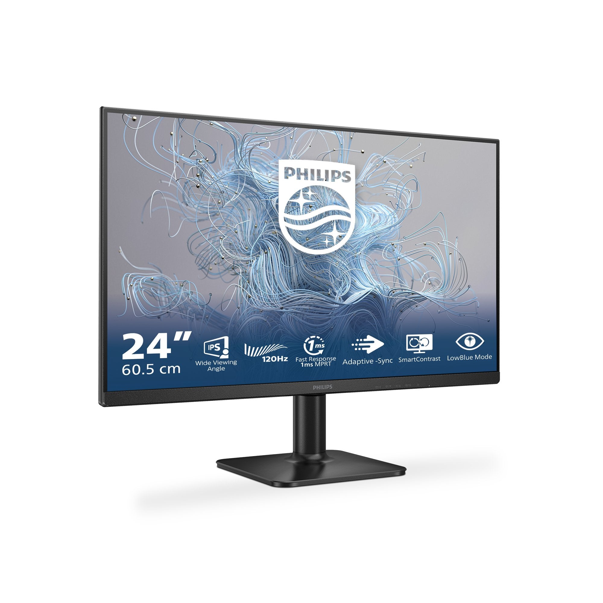 Monitor  Philips 23.8" 24e2n1110 1920x1080 120hz Ips Flat Fixed Base Tilt Adaptivesync Hdmix1 Vgax1 Bri 300cd M2