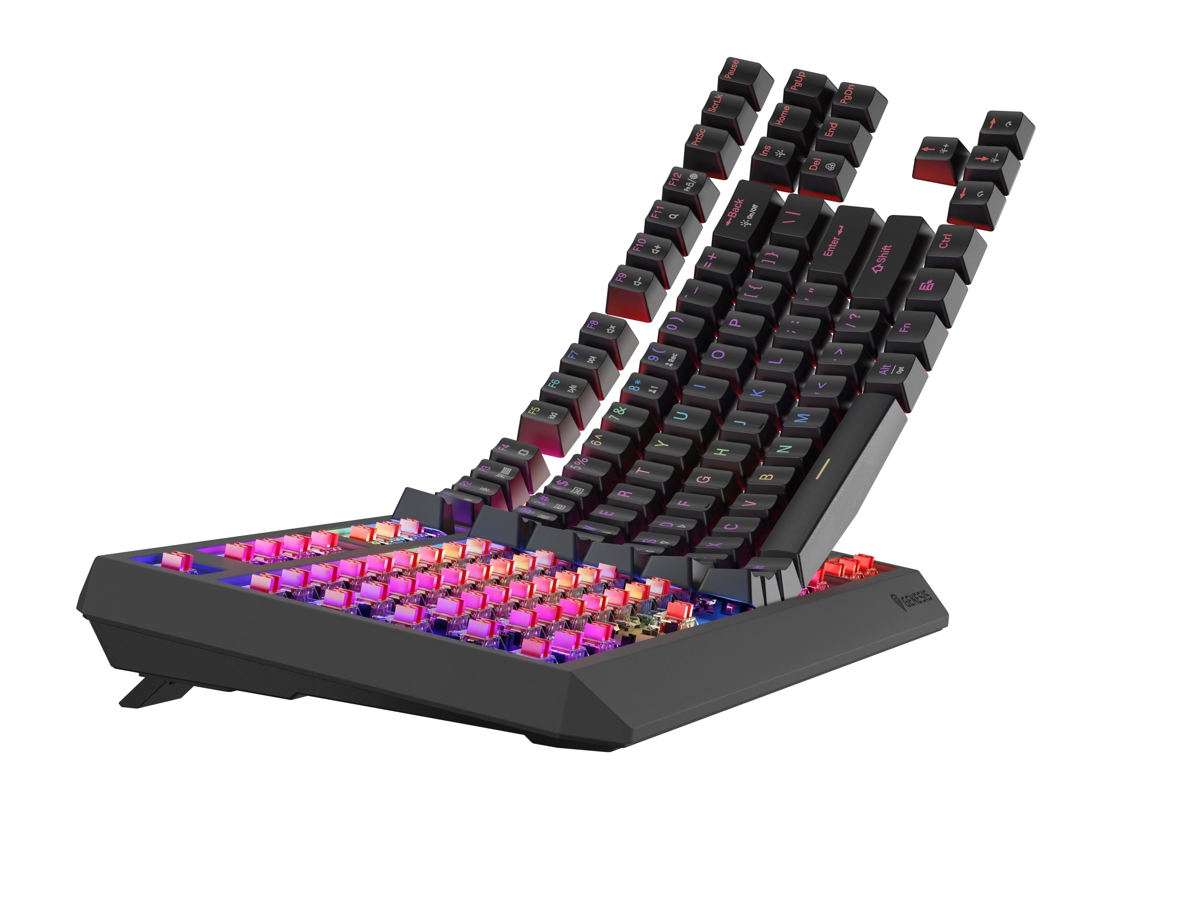 EAN 5901969443790 - GENESIS Thor 230 TKL teclado Juego USB + RF Wireless + Bluetooth QWERTY Gris imagen 6
