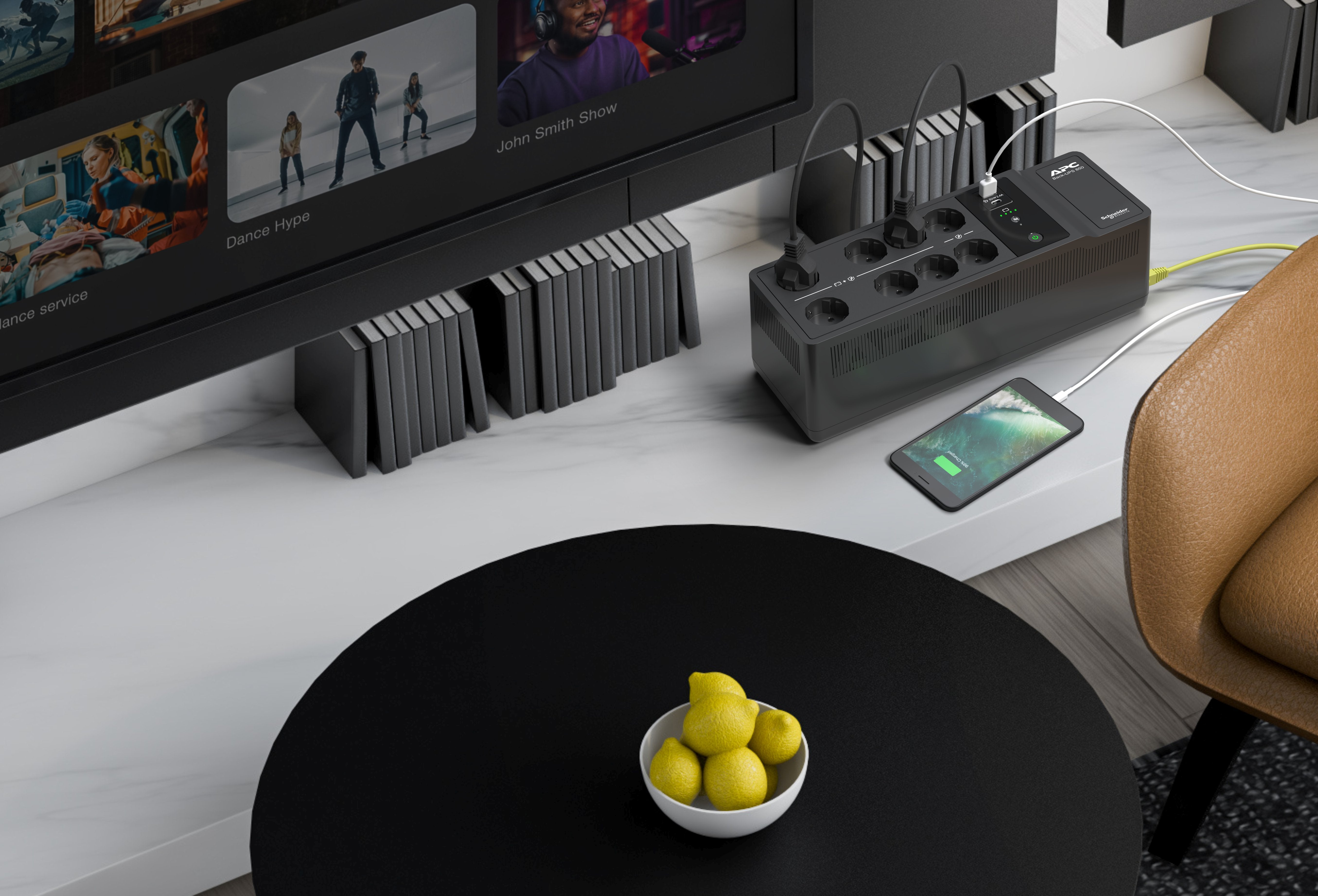 Apc Back-Ups Be850g2-Gr 850 Va Y 520 Vatios, 230 V, Salida 8x