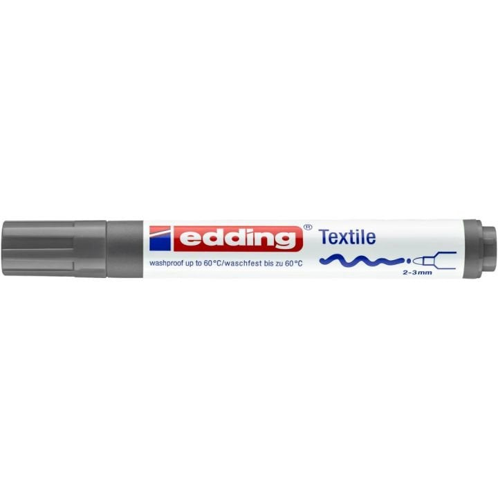 Edding Marcador Textil 4500 Permanente Punta Redonda Gris Fluorescente