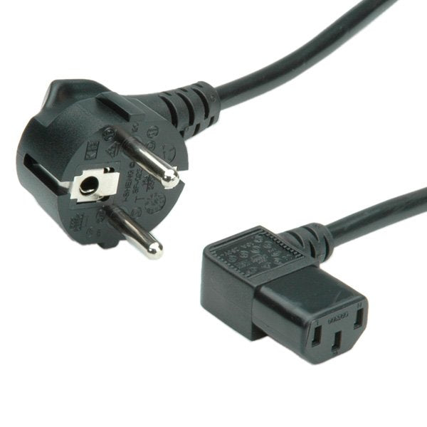 Roline Netzcable, Abgew. Iec-Buchse, Schwarz, 1,8 M