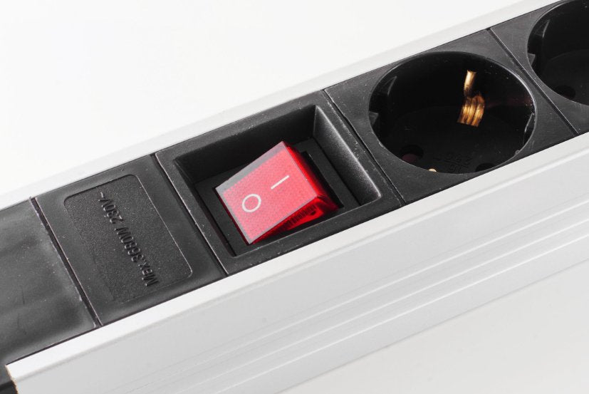 4er Regleta De Enchufes Alu 2x Usb Negro
