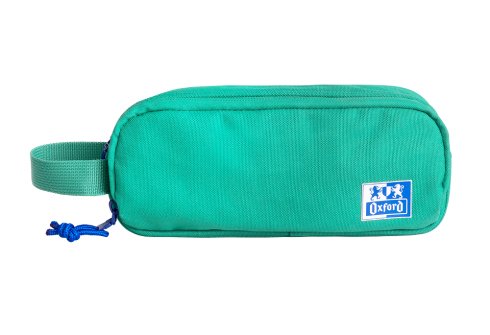 Oxford B-Smart Estuche Portatodo - 3 Compartimentos - Asa Lateral - Fabricado En Material Reciclado - Color Turquesa