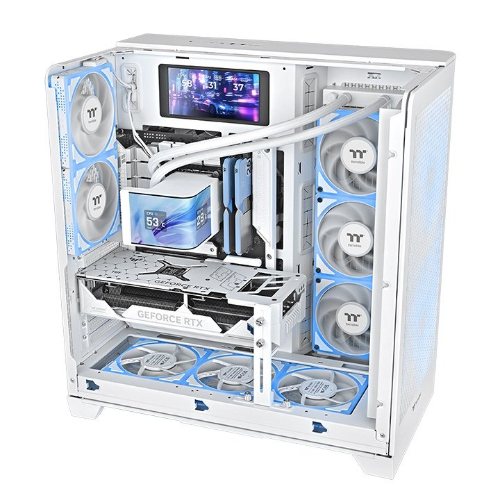 Refrigeración Líquida Cpu K Thermaltake Magcurve 360 Ultra Snow All-In-One Liquid Cooler System Argb Fan