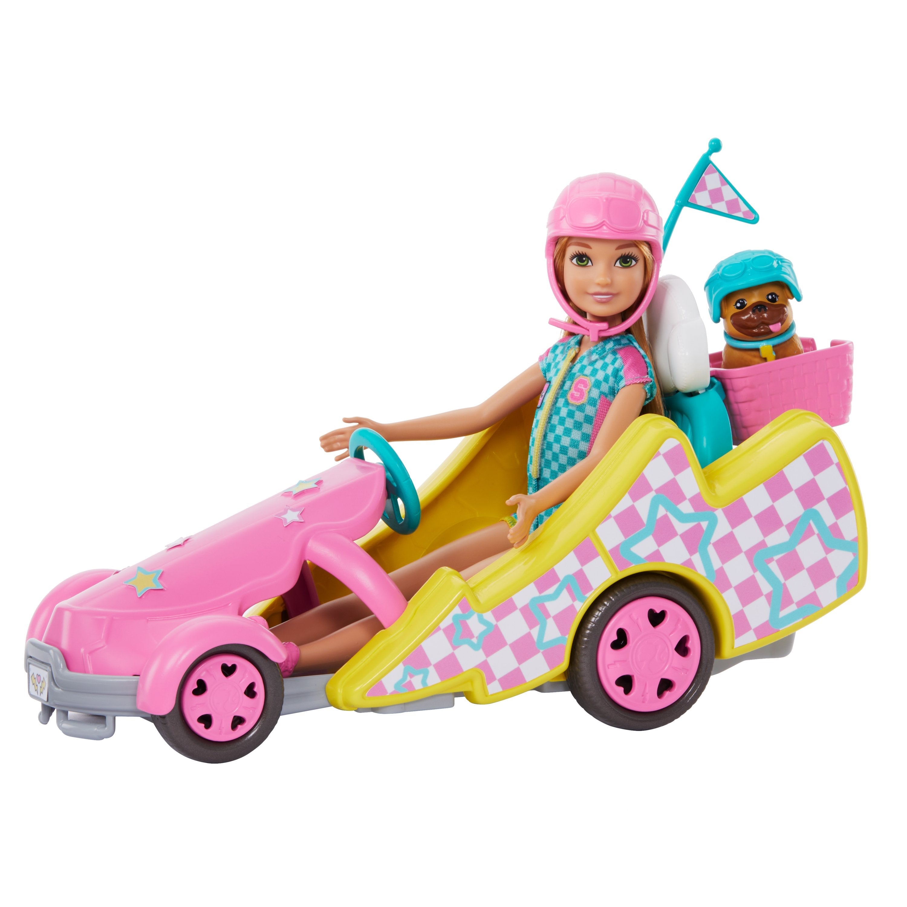 Muñeca Mattel Barbie Familia Y Amigos Stacie Go-Kart  Hrm08