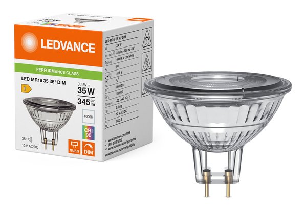Osram Led Mr16 Dim P Lámpara Led Blanco Frío 4000 K 3,4 W Gu5.3 E