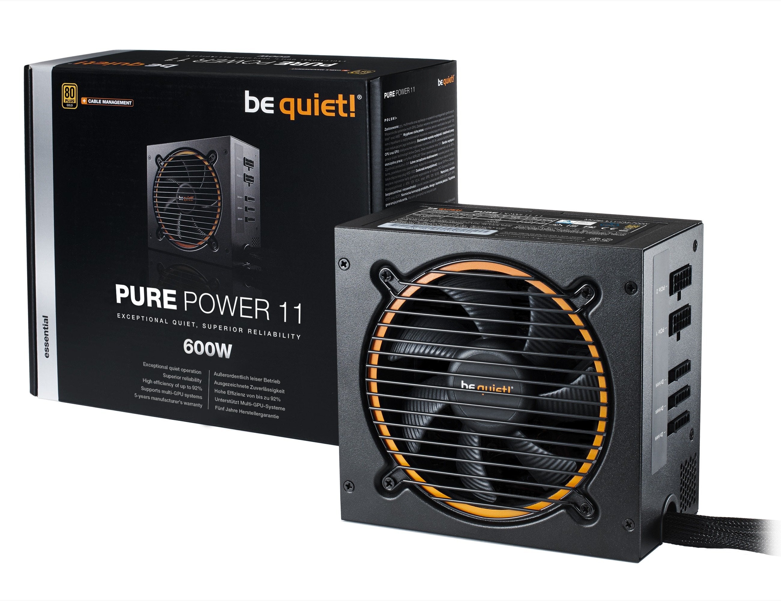 EAN 4260052186398 - be quiet! Pure Power 11 600W CM unidad de fuente de alimentación 20+4 pin ATX ATX Negro imagen 3