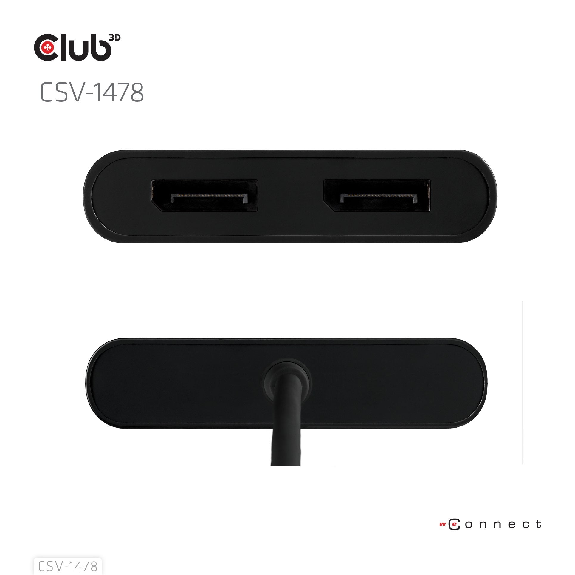 EAN 8719214472993 - CLUB3D CSV-1478 divisor de video USB Tipo C 2x DisplayPort imagen 14