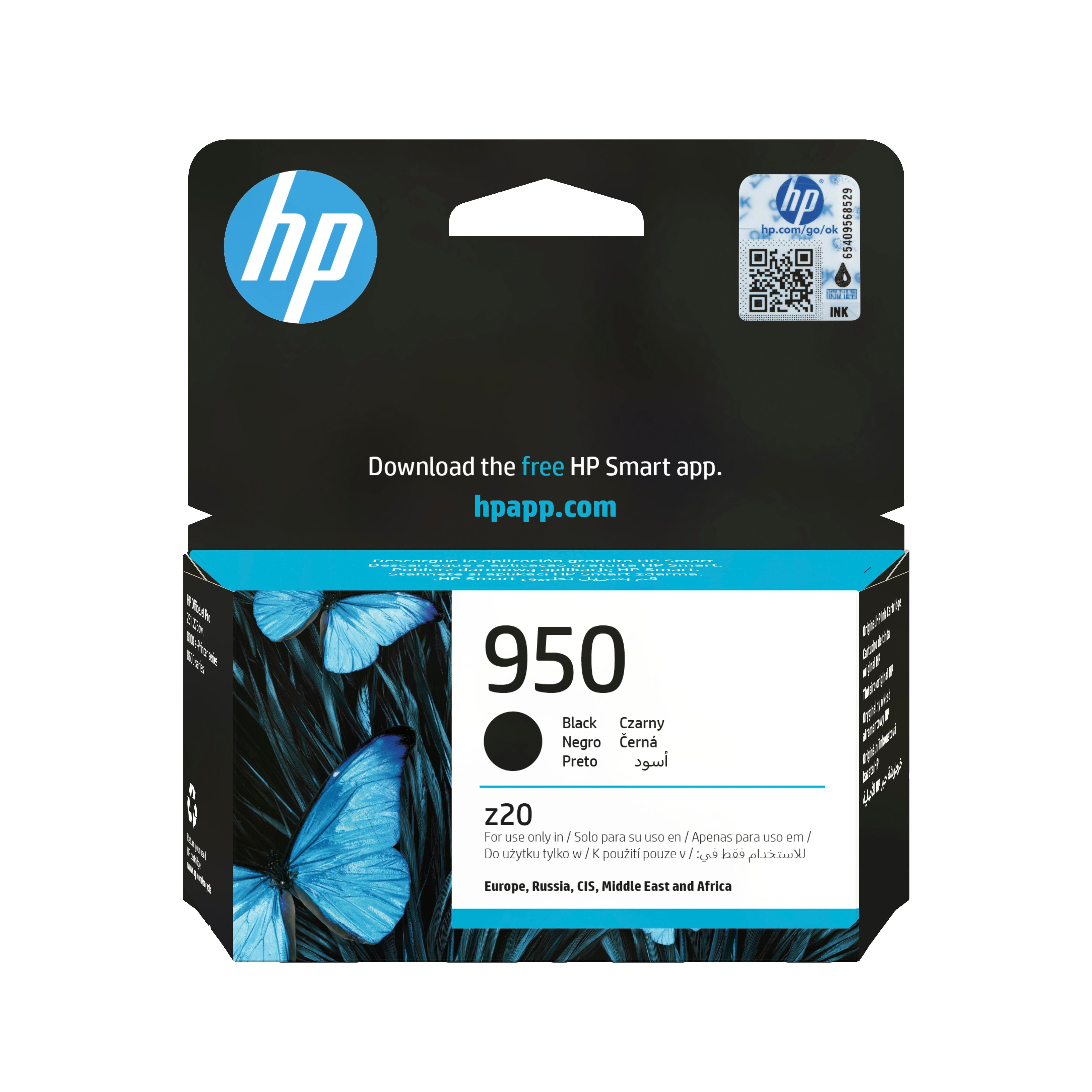 EAN 0886111615148 - HP 950 Black Original Ink Cartridge cartucho de tinta 1 pieza(s) Rendimiento estándar imagen 1