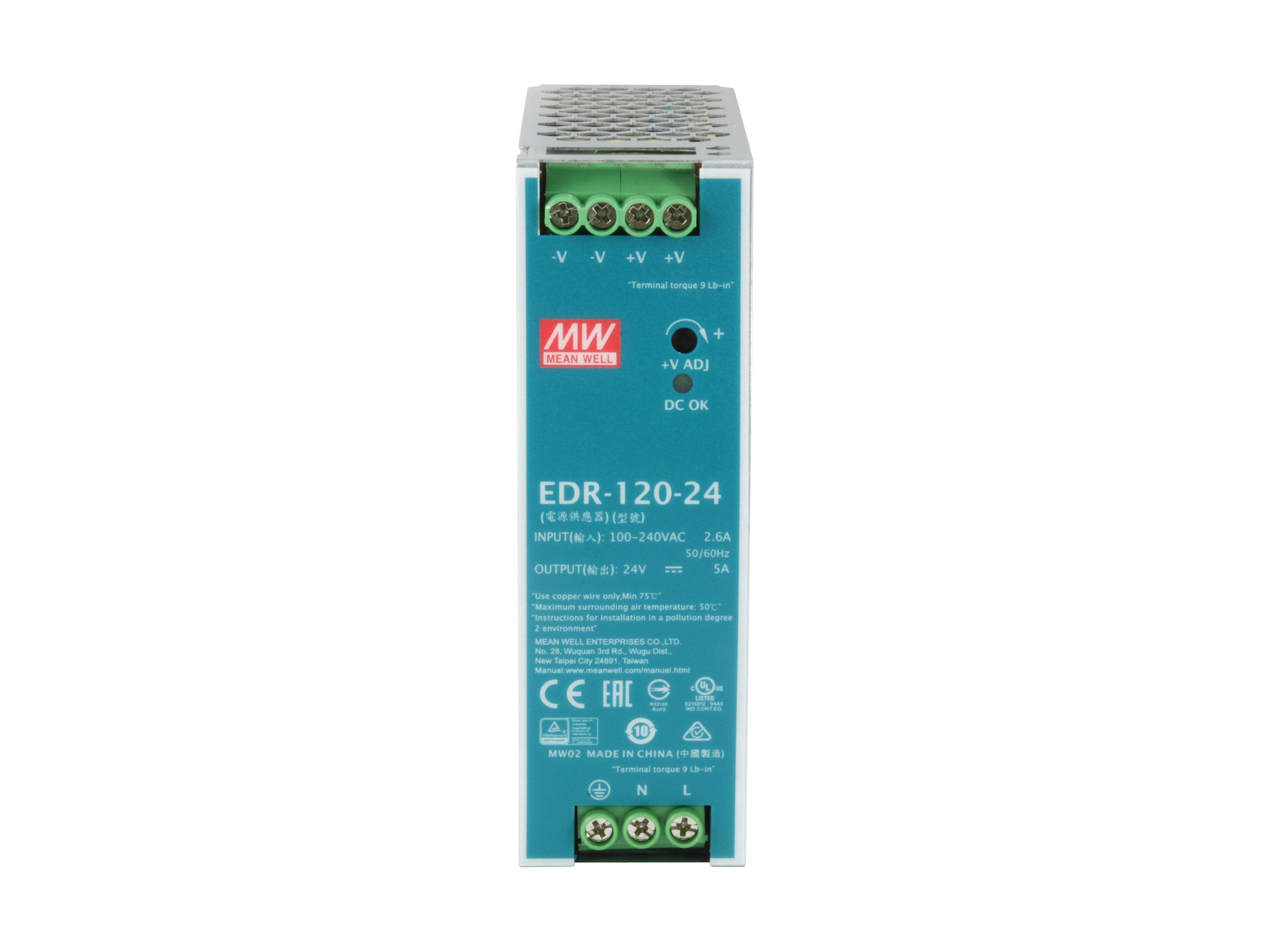 Nivel Uno Ind. Fuente De Alimentación Pow-2441 24vdc 120w Carril Din