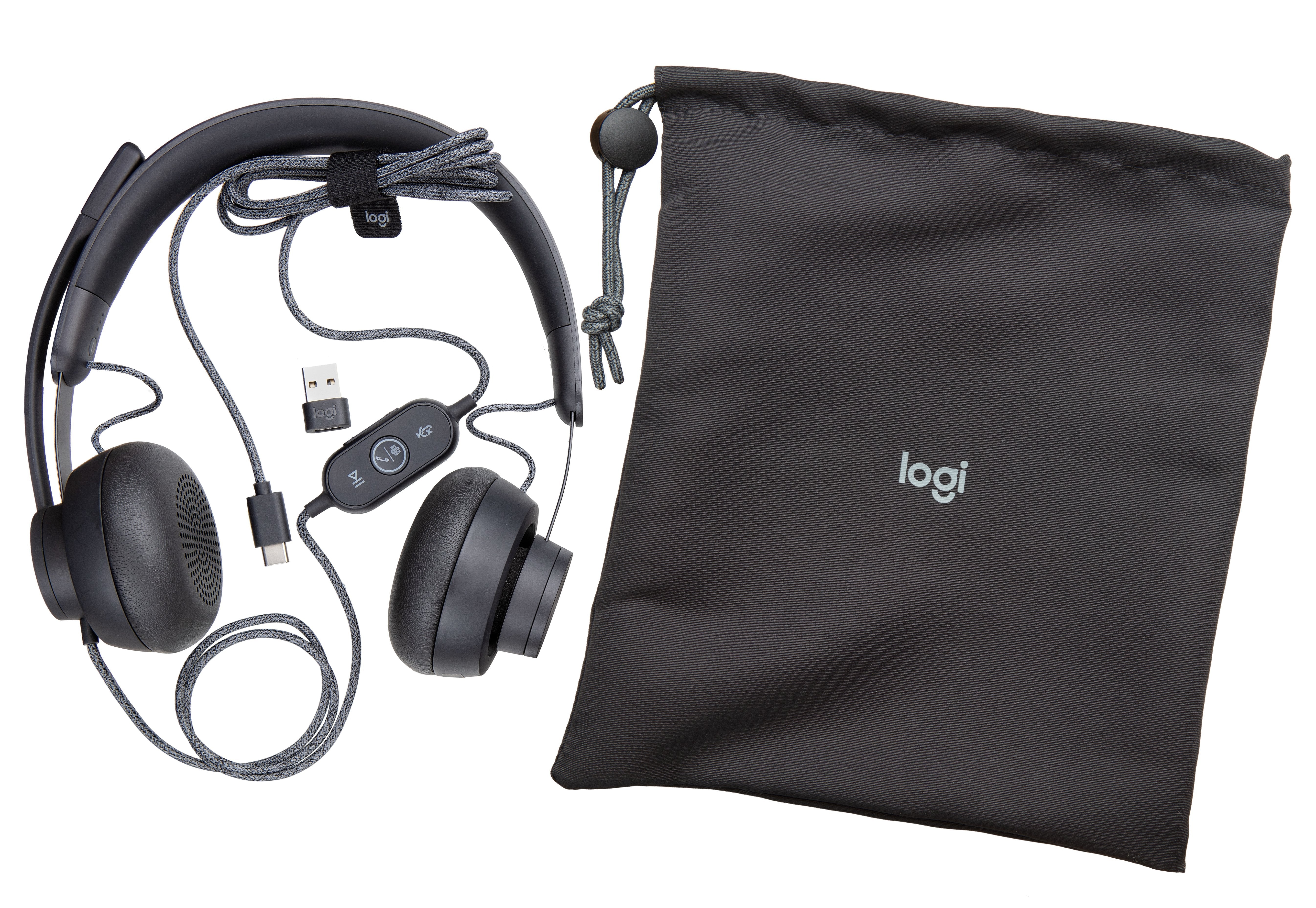 Auriculares Logitech Zone Wired Ms Teams Con Micrófono Usb Negros