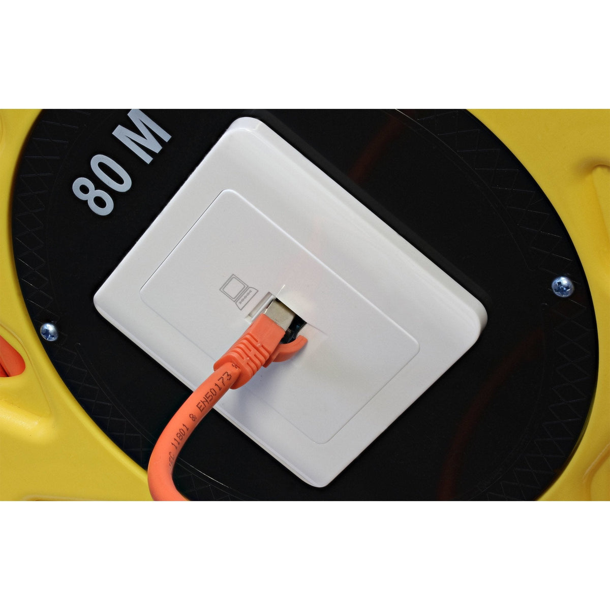 Tambor De Cable Lan Inline, Cat.6a, S/Ftp, 80 M