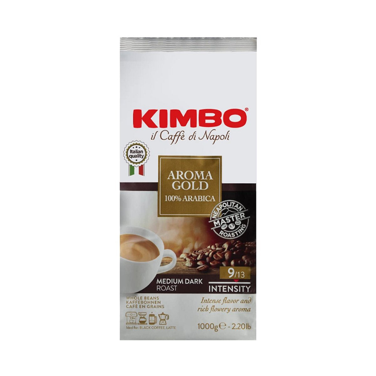 EAN 8002200102180 - Kimbo Aroma Gold 1 kg imagen 2