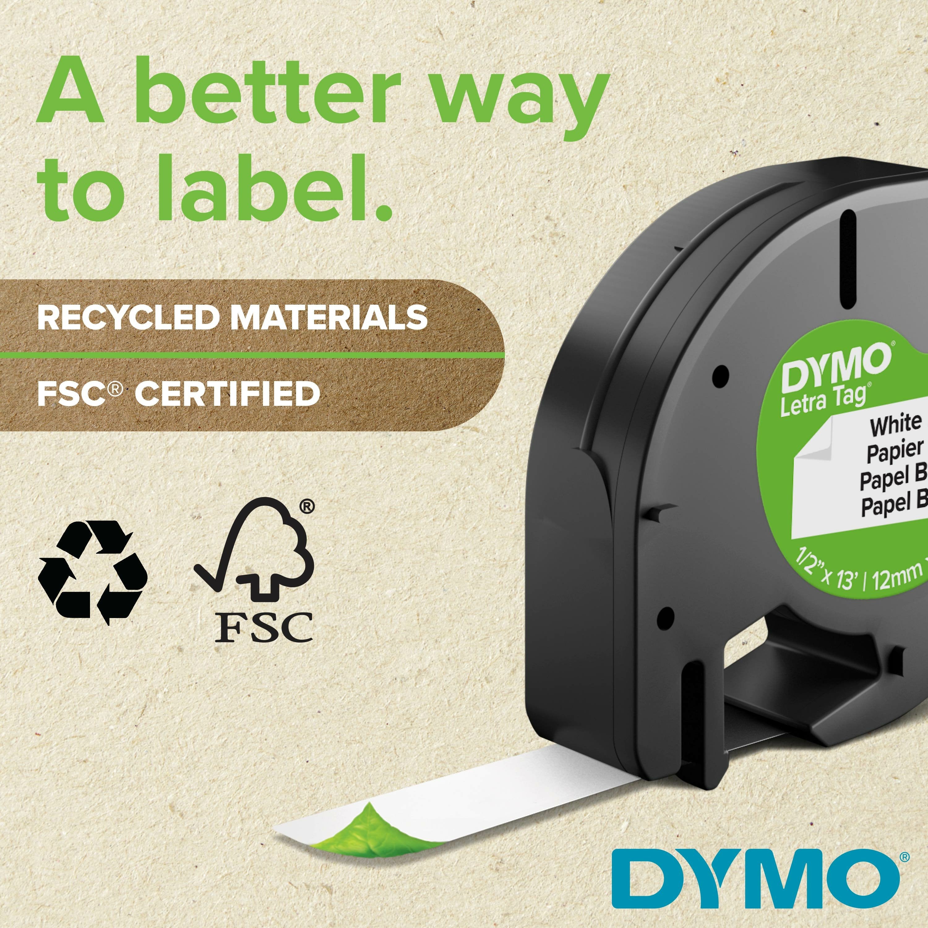 EAN 0071701063311 - DYMO LetraTag LT-100H + Tape impresora de etiquetas 160 x 160 DPI 6,8 mm/s ABC imagen 10