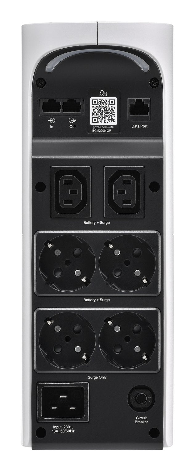 Sai Apc Bgm2200b-Gr Back Ups Pro Gaming 2200va 1320w 4xschuko 2xiec Luces Rgb Formato Torre Blanco