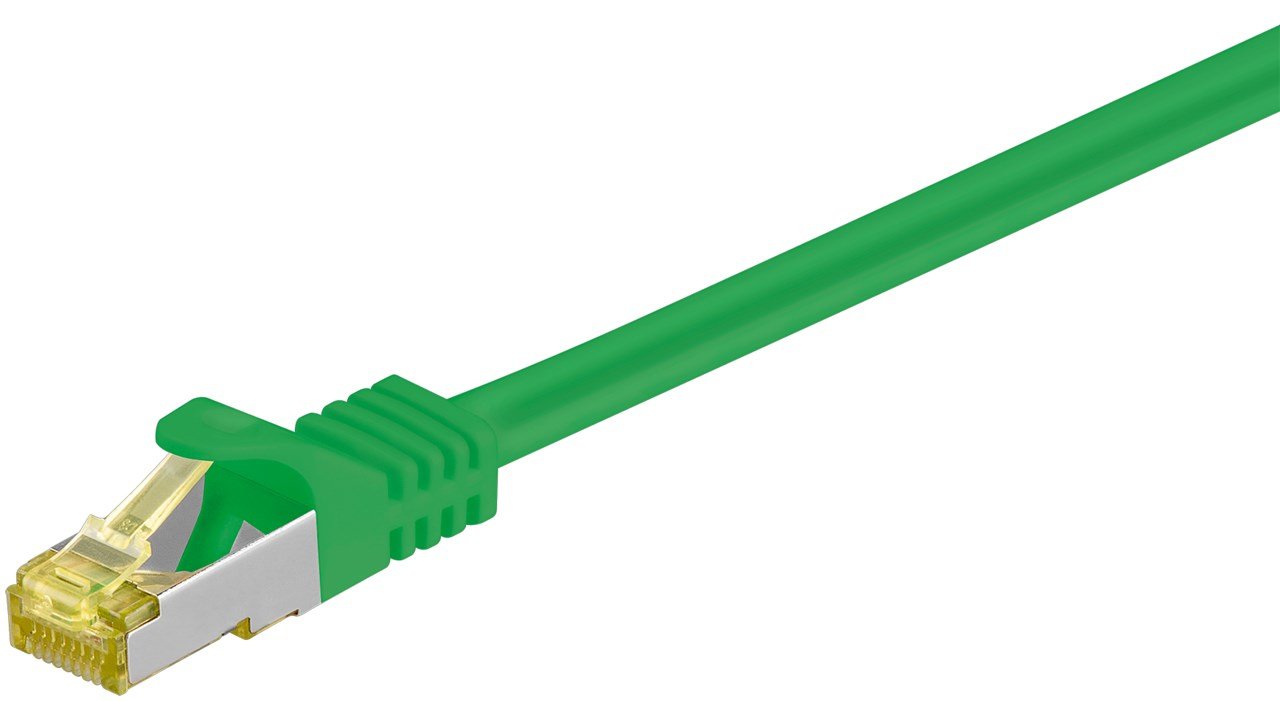 Latiguillo Cat 7, S/Ftp, 20.00 M, Verde, Lszh Goobay