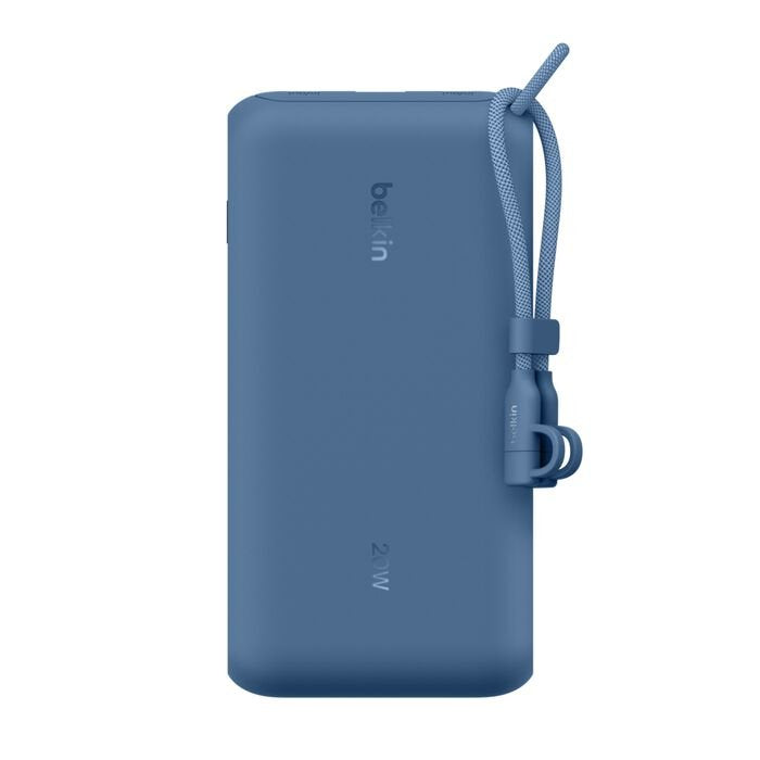 Belkin Powerbank Mit Display 20w 20.000mah Usb-C Blau  Bpb028hqbl
