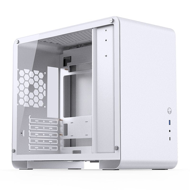 Jonsbo U4 Mini Micro-Atx-Gehäuse, Temperojo Glass - Blanco