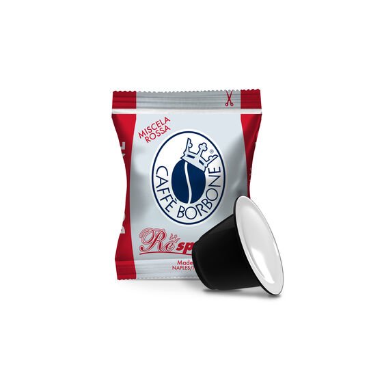 Cápsula  Borbone Respresso  Comp. Nespresso Miscela Roja 100pz