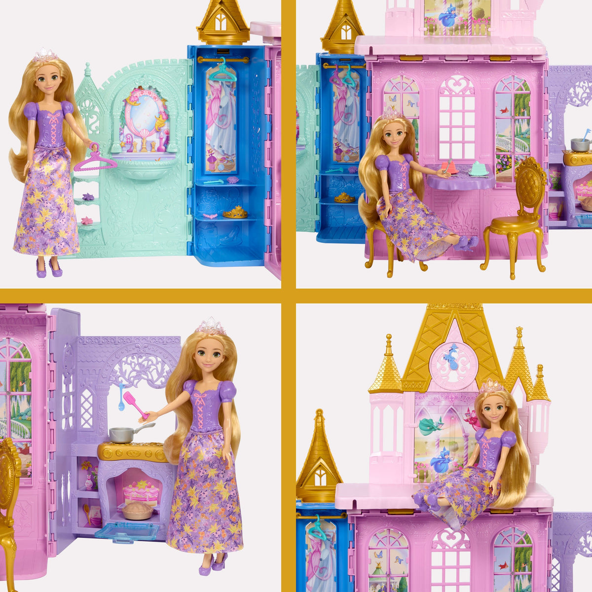 Muñeca Rapunzel Y Castillo Princesas Disney