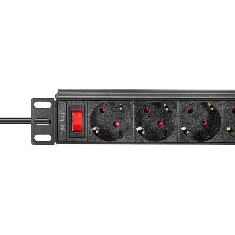 Regleta Logilink De 4 Vías Con Interruptor, 10" 1u , 2m