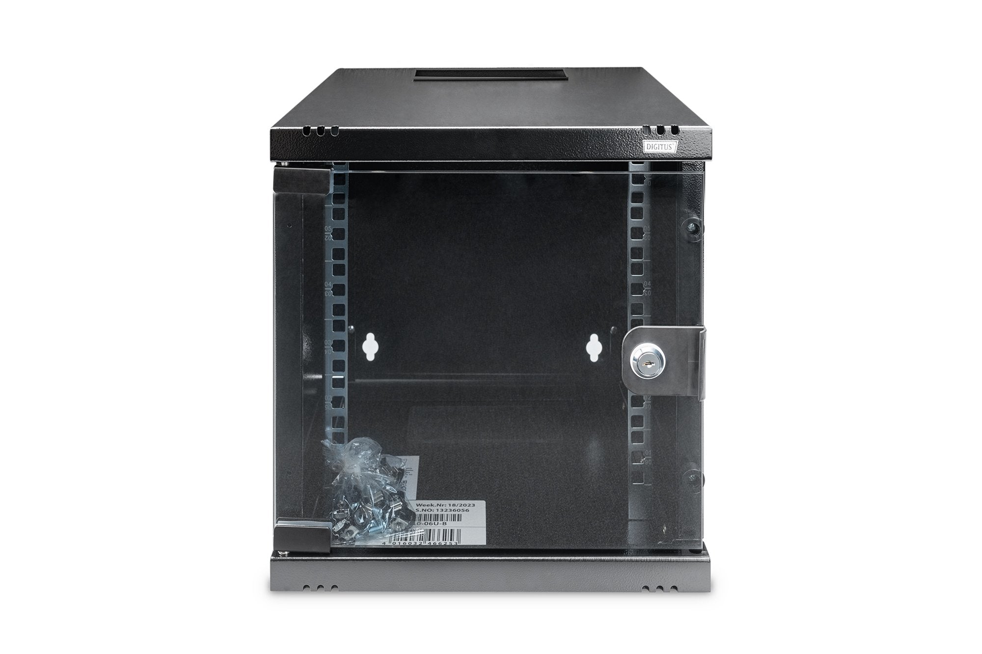 Armario Mural Digitus 6u 330x312x300 Ip20, Cristal De Seguridad Con Cerradura