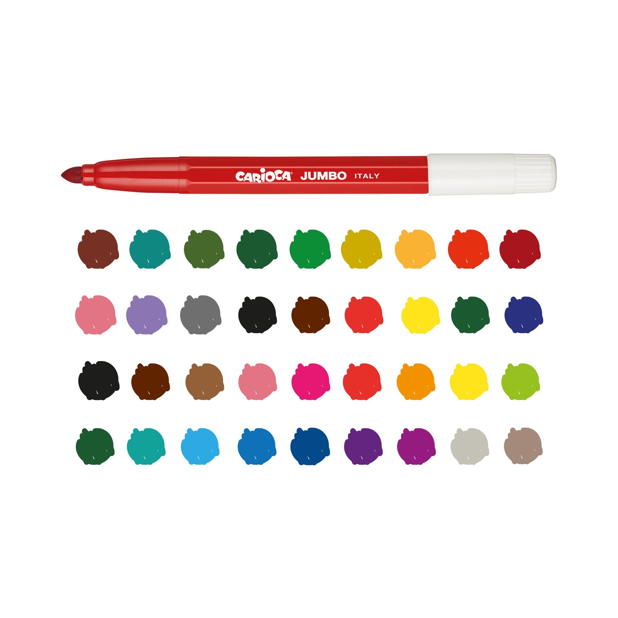 EAN 8003511423124 - Carioca 42312 marcador 50 pieza(s) Punta redonda Multicolor imagen 2