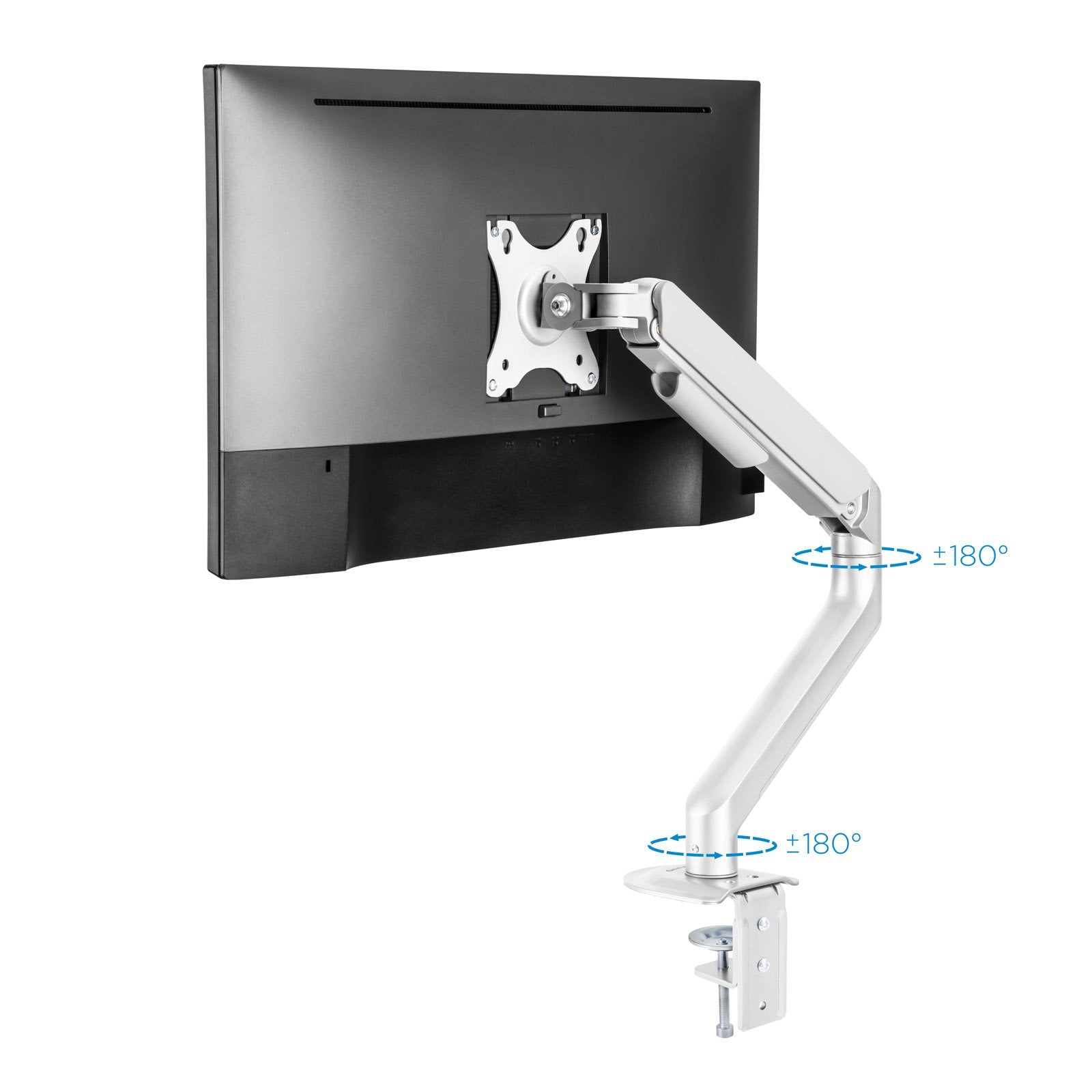 Tooq Soporte Mesa Pantallas Giratorio Inclinacion 1 Brazo 17-32" - Blanco
