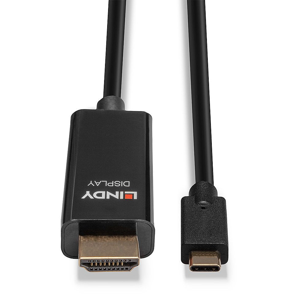 Lindy 43315 Adaptador De Cable De Vídeo 5 M Usb Tipo C Hdmi Tipo A [Estándar] Negro