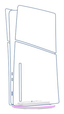 Soporte Vertical Led Para Ps5 Trust Gxt 229 Blanco