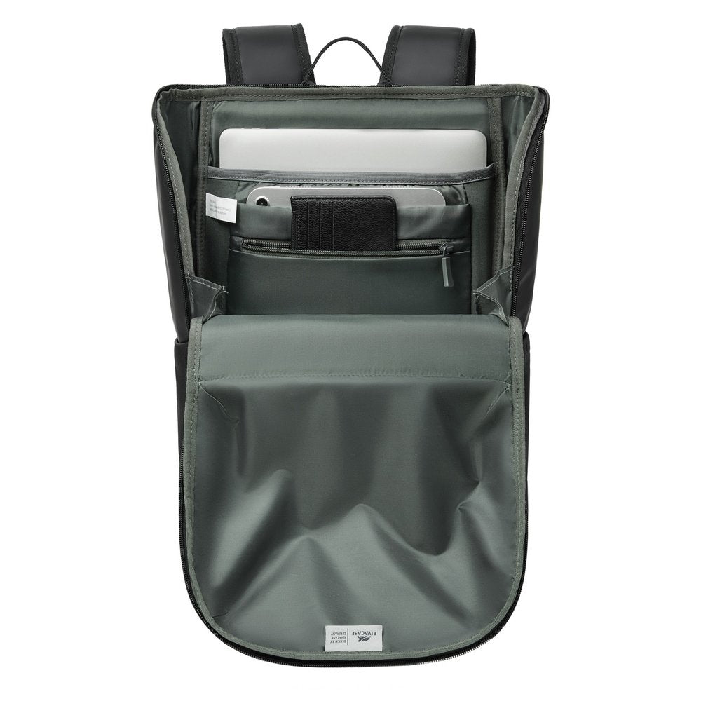 EAN 4260709016238 - Rivacase Eden mochila City backpack Negro Poliéster, cuero PU imagen 12