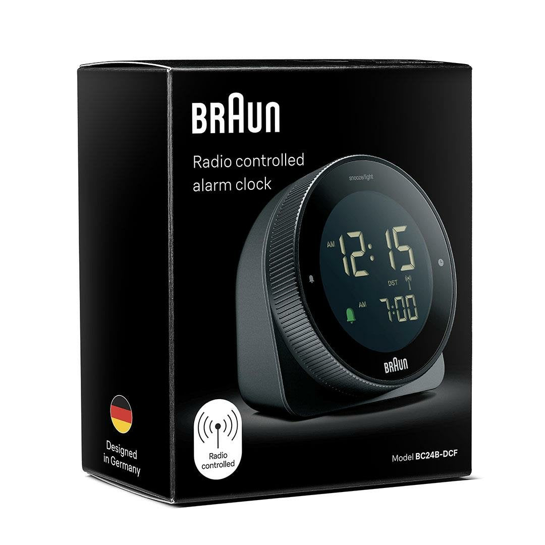 Reloj Radio Braun Bc 24 B Dcf  Alarma Negra