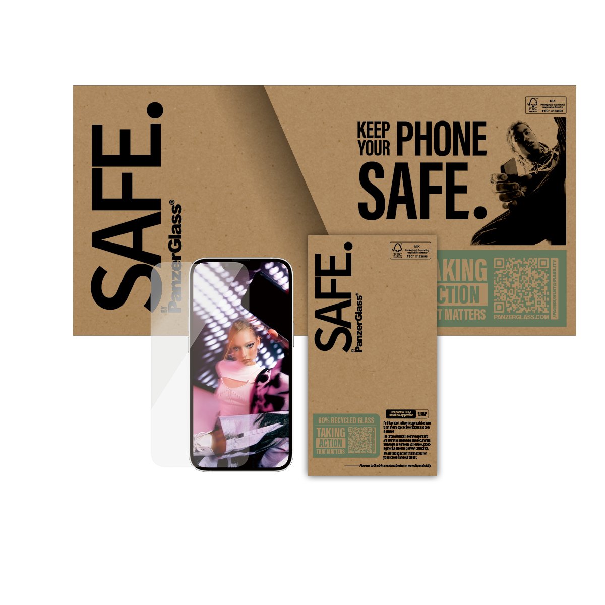 EAN 5715685021916 - PanzerGlass SAFE. by ® Screen Protector iPhone 16e | 14 | 13 | 13 Pro | Ultra-Wide Fit Protector de panta imagen 2