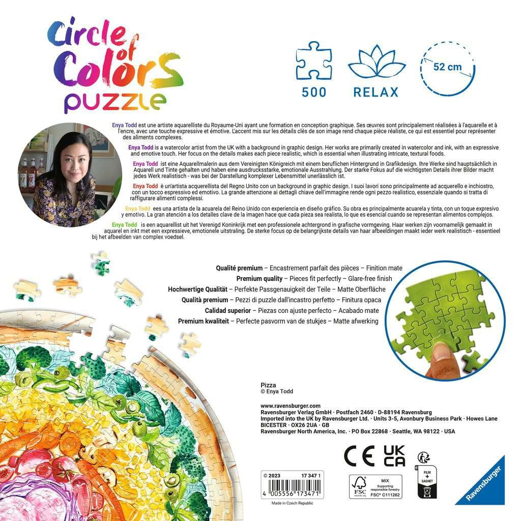 Ravensburger Puzzle Circle Of Colors Pizza 17347