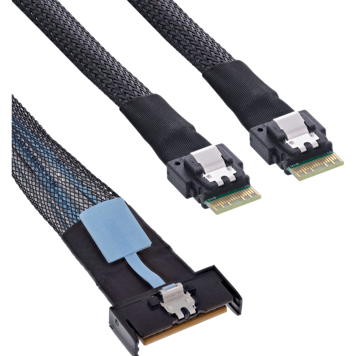 Cable Mcio X8 Macho A 2x 4i Sff-8654  0,50 Metro Inline