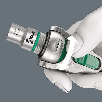 Wera 9720 Inserto De Espuma 8000 A Zyklop Trinquete 1/4" Juego 1, 37 Piezas, Juego De Herramientas Negro/Gris, Juego De Trinquete Y Vaso, En Inserto De Espuma Para Carro De Taller