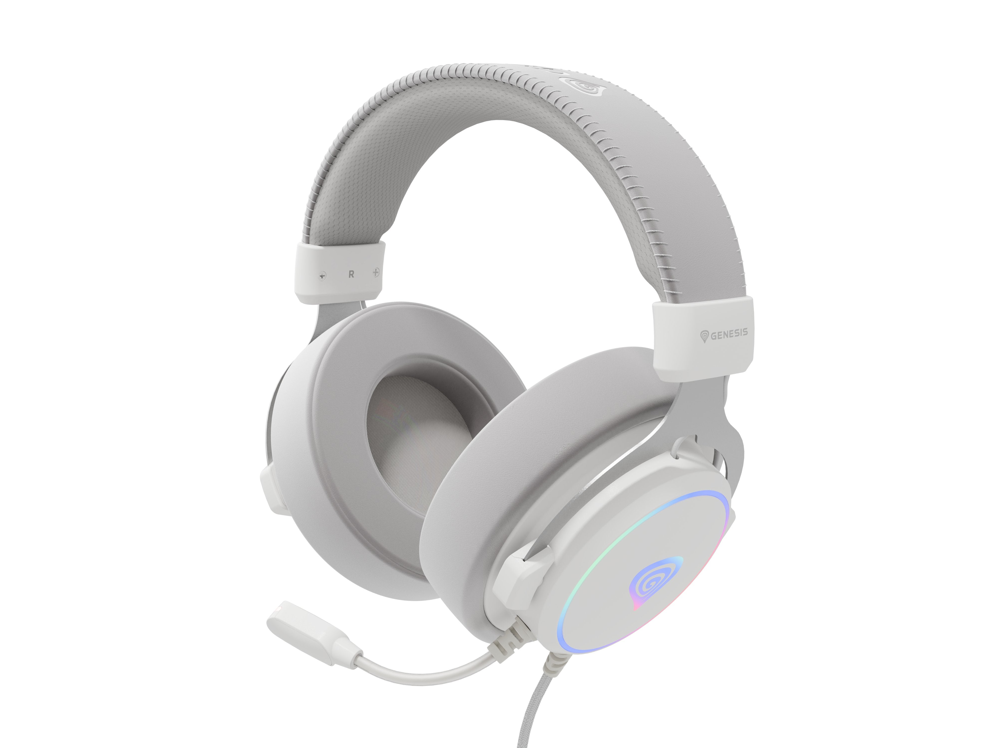 Auriculares Genesis Neon 764  Alámbrico Diadema Juego Usb Tipo A Blanco