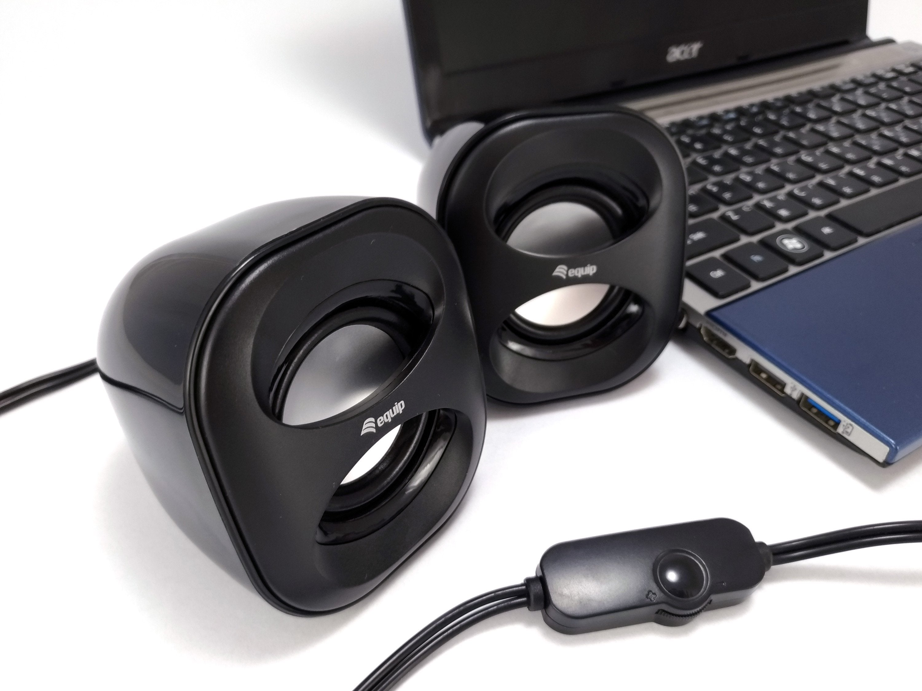 Equip Altavoces 2.0 Life Mini  6w Rms Color Negro Jack 3.5 Alimetancion Usb