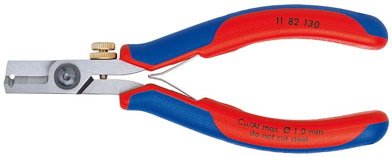 Knipex 11 82 130 Pelacable Azul, Rojo