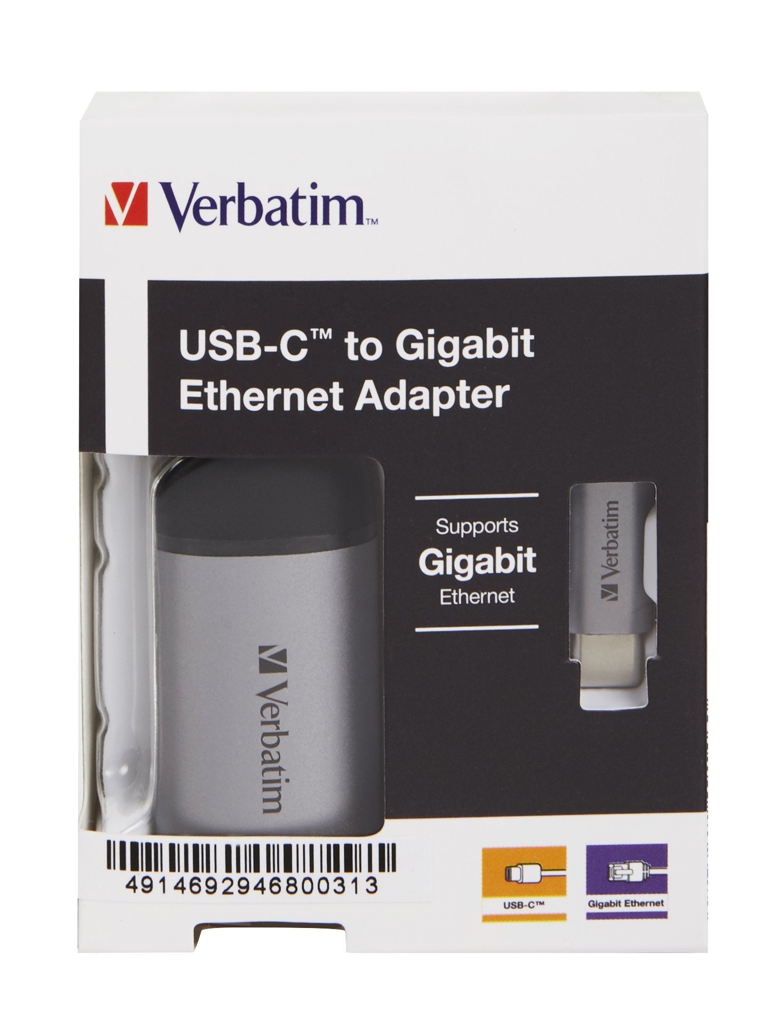 Adaptador  Verbatim Usb-C 3.1 A Ethernet 10cm Cable