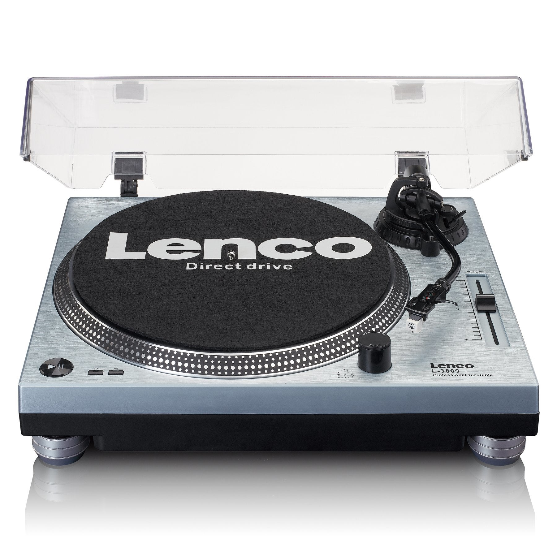 Lenco L-3809me Silber