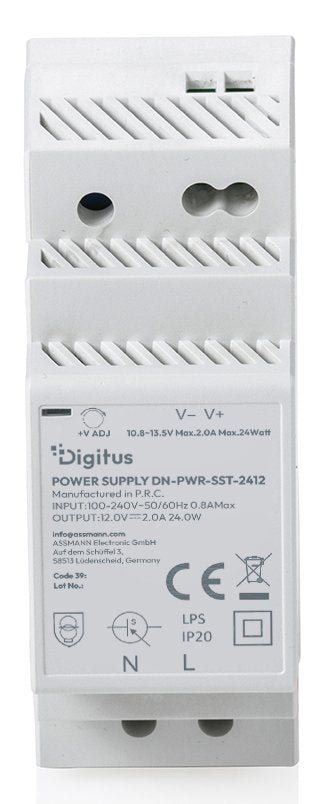 Digitus Fuente De Alimentación 12v Dc 24w Step-Shape Din-Rail